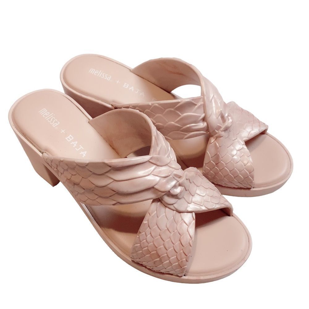 Y2k Baja East By Melissa Python Textured Chunky B… - image 2